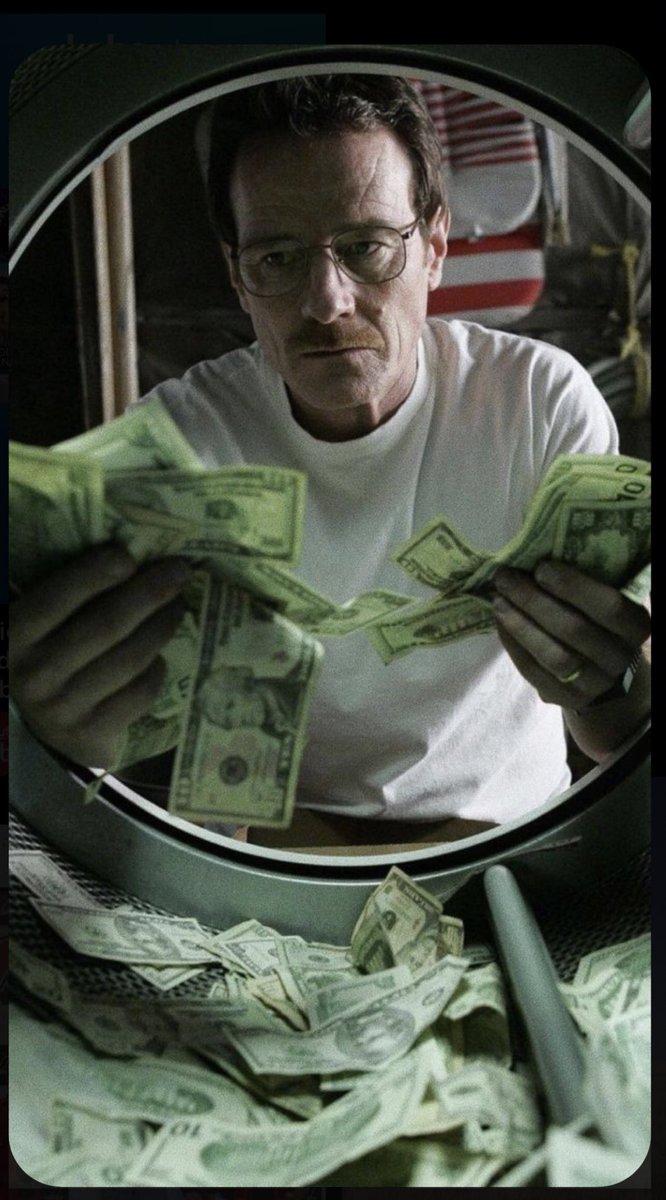 #MONEY laundering isn’t easy !!!
#BreakingBad #iconic #methlover #Netflix