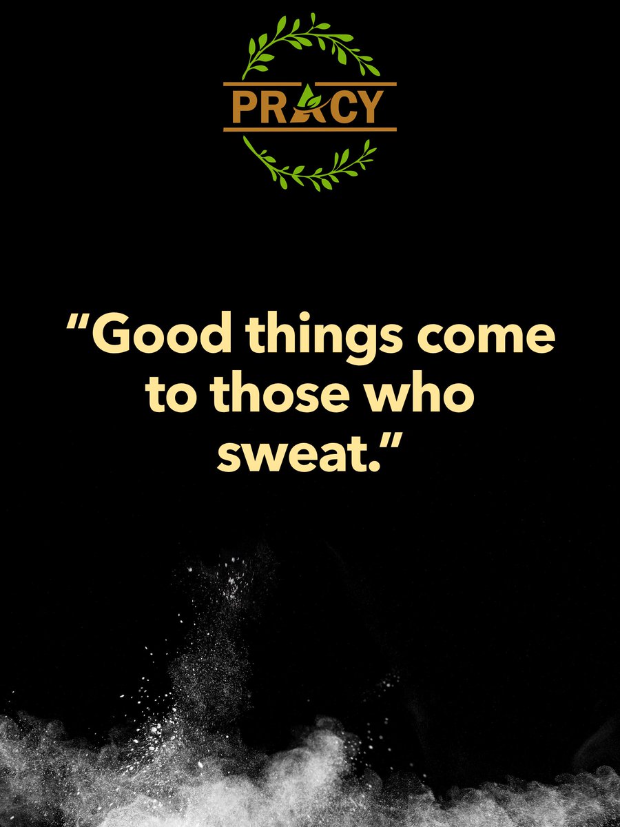 Pracy_Protein's tweet photo. Motivation for the day-
"Good things come to those who sweat."

Please follow for more healthy information!!
Shop Now: https://t.co/zcSiTvUYxO
*
*
*
#fitness #Pracy #WellnessCare #PlantProtein #DailySupplement #Vegan #organic https://t.co/dszh5XPfrT