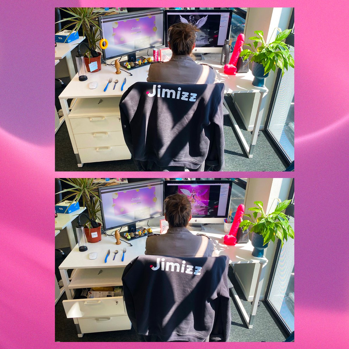 _jimizz's tweet photo. It's time to try to win 100BUSD! 💸

Spot the 7 differences on our #Jimizz team member's desk! 🕵️‍♂️

To participate:
🔁RT this tweet
▶️ Follow @_jimizz 
💬 Reply on this tweet the differences you found

📆Draw on 04/21! Good luck! 🍀
#GrabTheBullByTheBallz $JMZ https://t.co/cAp01DFRHL