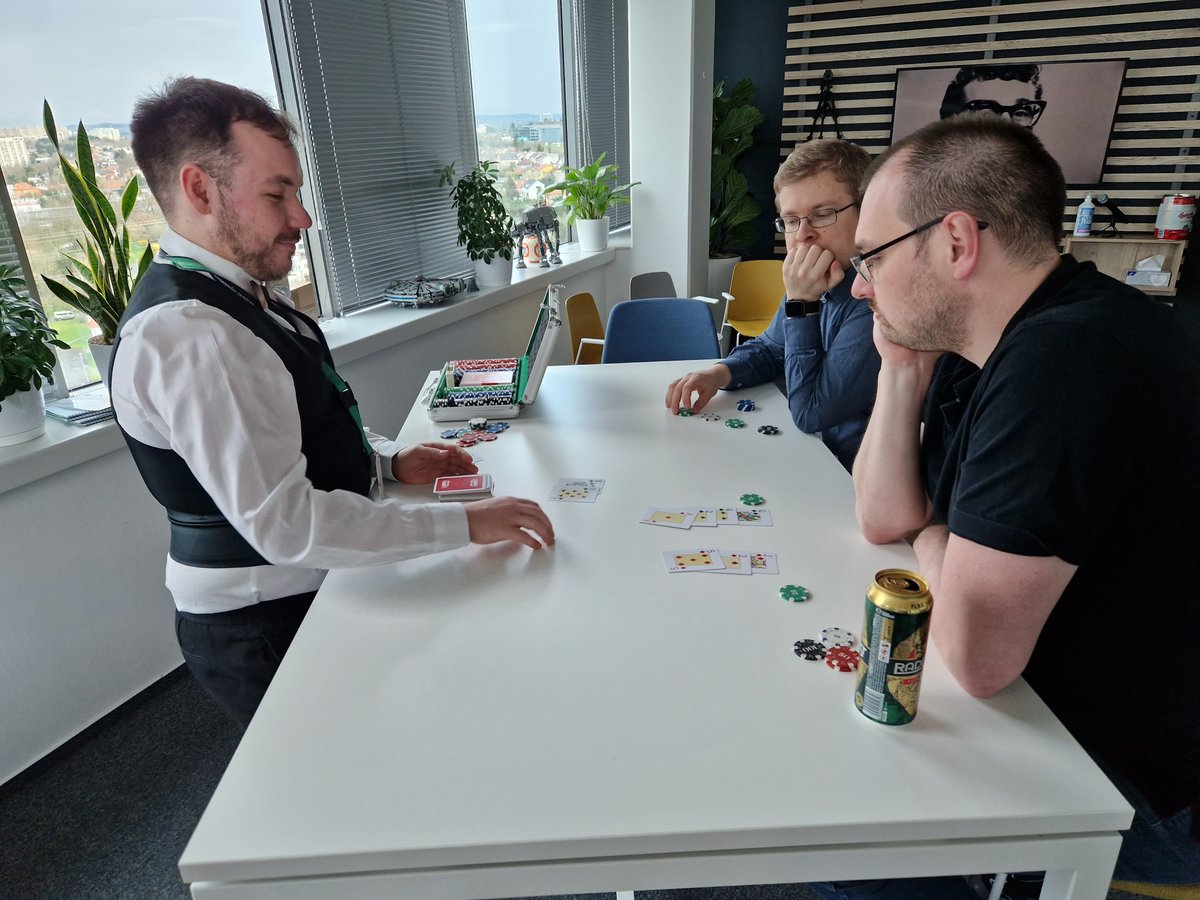 guidevisioneu's tweet photo. 🤔 The 11th floor relax room at GuideVision's Prague office is usually, well, relaxed. But for several hours recently it turned into something resembling the pulsating city of Las Vegas. 

🙏 Our thanks to the Tango team for their great prep work. https://t.co/PgAxmqx225