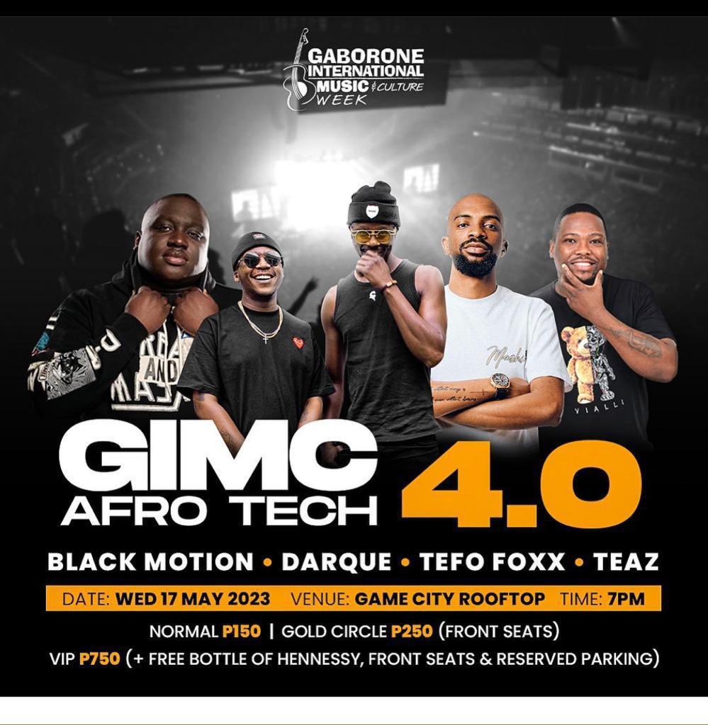 GIMC Afro Tech, Wed 17 May at Game City. Tickets on sale at Webtickets