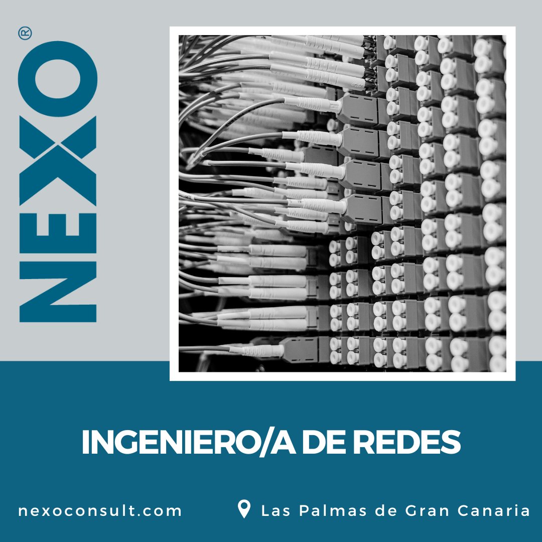 NexoCanarias's tweet photo. #EMPLEO | Seleccionamos INGENIERO/A DE REDES para Consolidada Empresa Multinacional Sector Portuario | Gran Canaria | Consulta requisitos e inscríbete a través de la web de Nexo: https://t.co/M2aECl1O5L
#Redes #Telecomunicaciones #Ingenieria #GranCanaria #LasPalmas #Canarias https://t.co/Zn0Fy6LJ7W