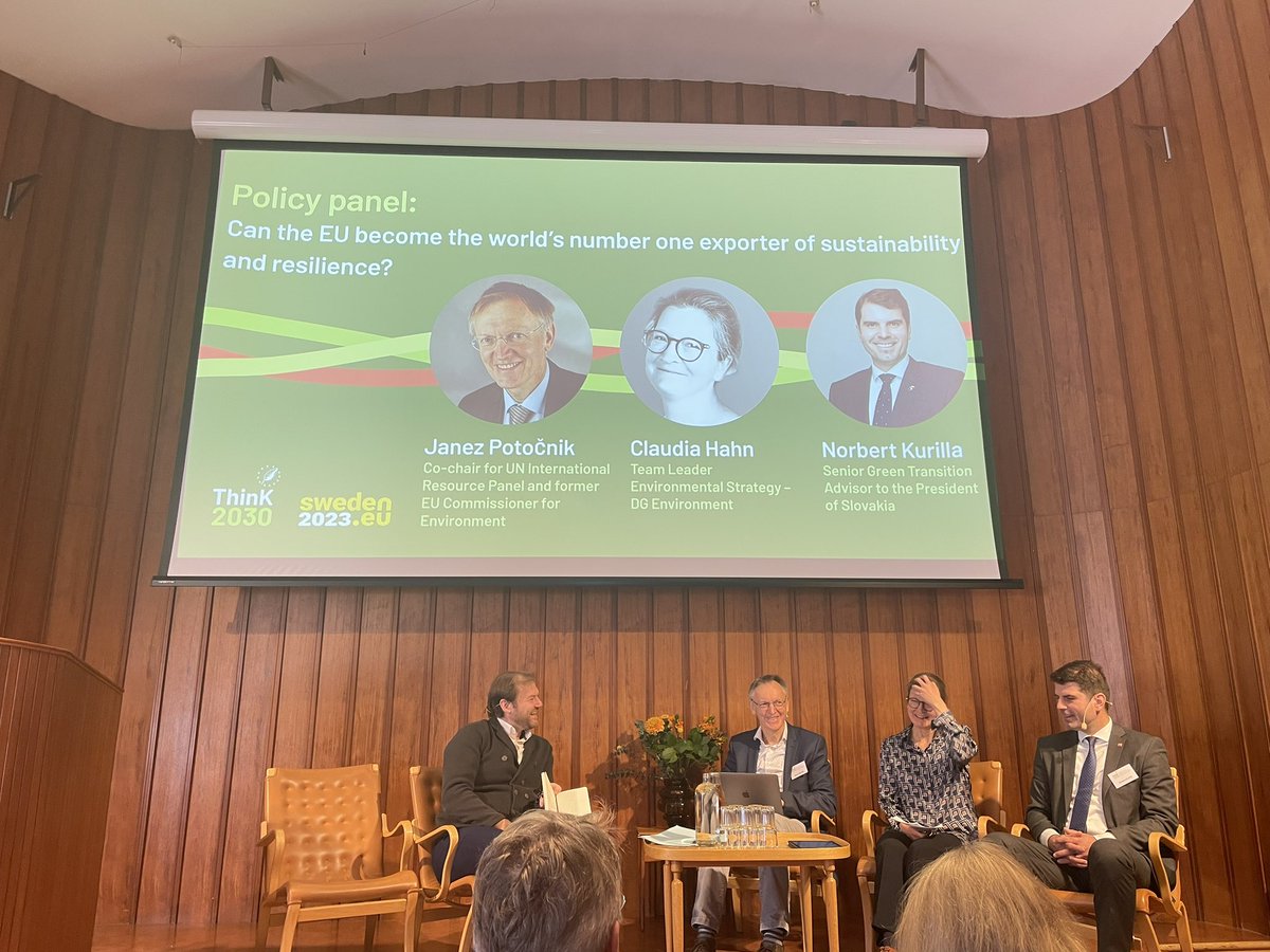 malinimehra's tweet image. How has the #EuropeanUnion responded to the #polycrises of economy, #COVID &amp;amp; #climate?

“The answer is the European Green Deal - we can stop there.” 

Mike-drop moment at #Think2030Dialogue as European Commission’s Claudia Hahn states with clarity the paradigm shift implied by