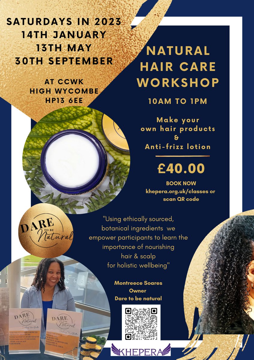 Kheperaorg's tweet photo. Come Join us on the 13th May at the CCWK, in High Wycombe!

#haircare #natural #hairworkshop https://t.co/5hasA9lM4s