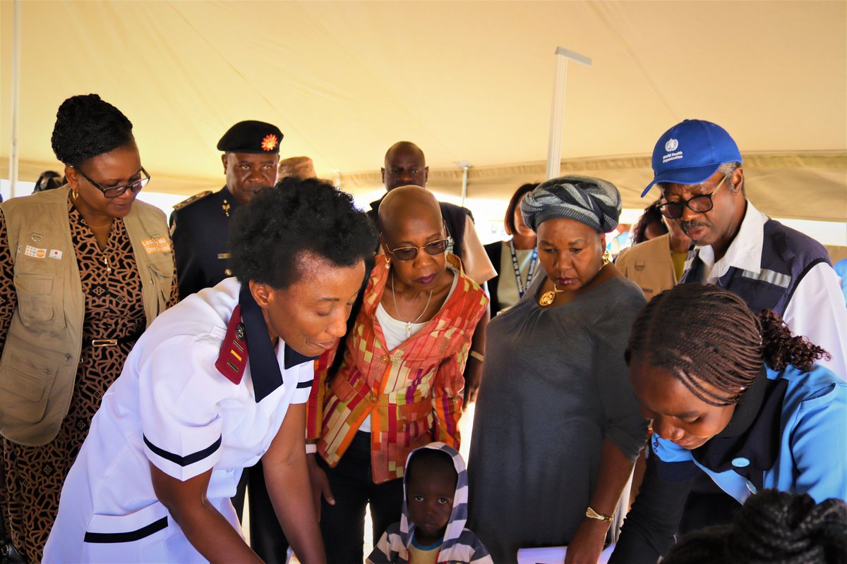 WHONAMIBIA's tweet photo. @UNNamibia had the privilege to observe supplementary vaccination in Havana informal settlement as part of a joint GRN/UN field visit to monitor impact of interventions through #UNPAF 2019-2023.
@WHONAMIBIA
@UnicefNamibia
@UNESCOWindhoek
@UnaidsNamibia
@UNFPA_Namibia https://t.co/6uEXDwTMfJ