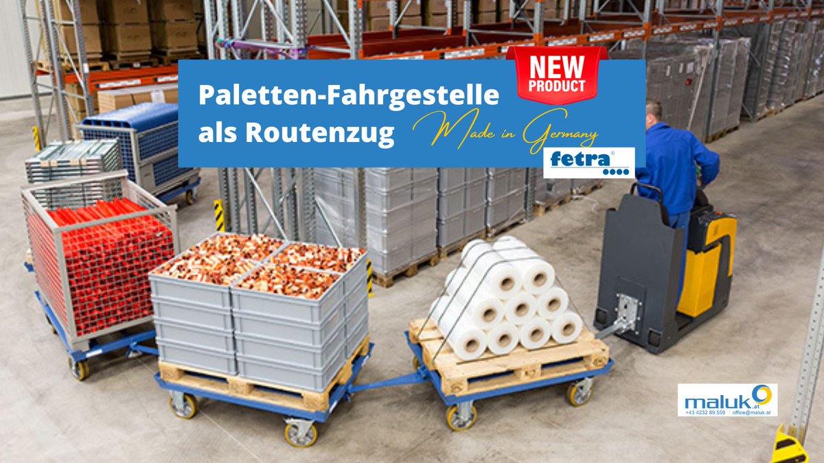 malukGmbH's tweet photo. 🛒 NEU im maluk Shop + Versand GRATIS 👉 Paletten-Fahrgestelle https://t.co/srl3YaqMRA
👀 🎦Video https://t.co/bJ6mGA67Uo
#paletten #kiste #logistik #transport #lagerlogistik #industrie #fetra #madeingermany #ordernow #bestcompany #maluk https://t.co/QxKPiOJ8t3