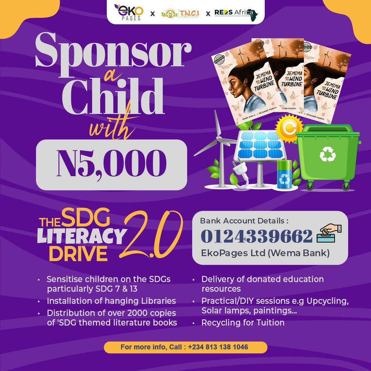 reesafrica's tweet photo. It's yet another season of the SDG LITERACY DRIVE!!!
It promises to be lit.

#SDG7 #SDG13 #HangingLibraries #SDGLiteracyDrive2.0 https://t.co/JTIrNRlzDU