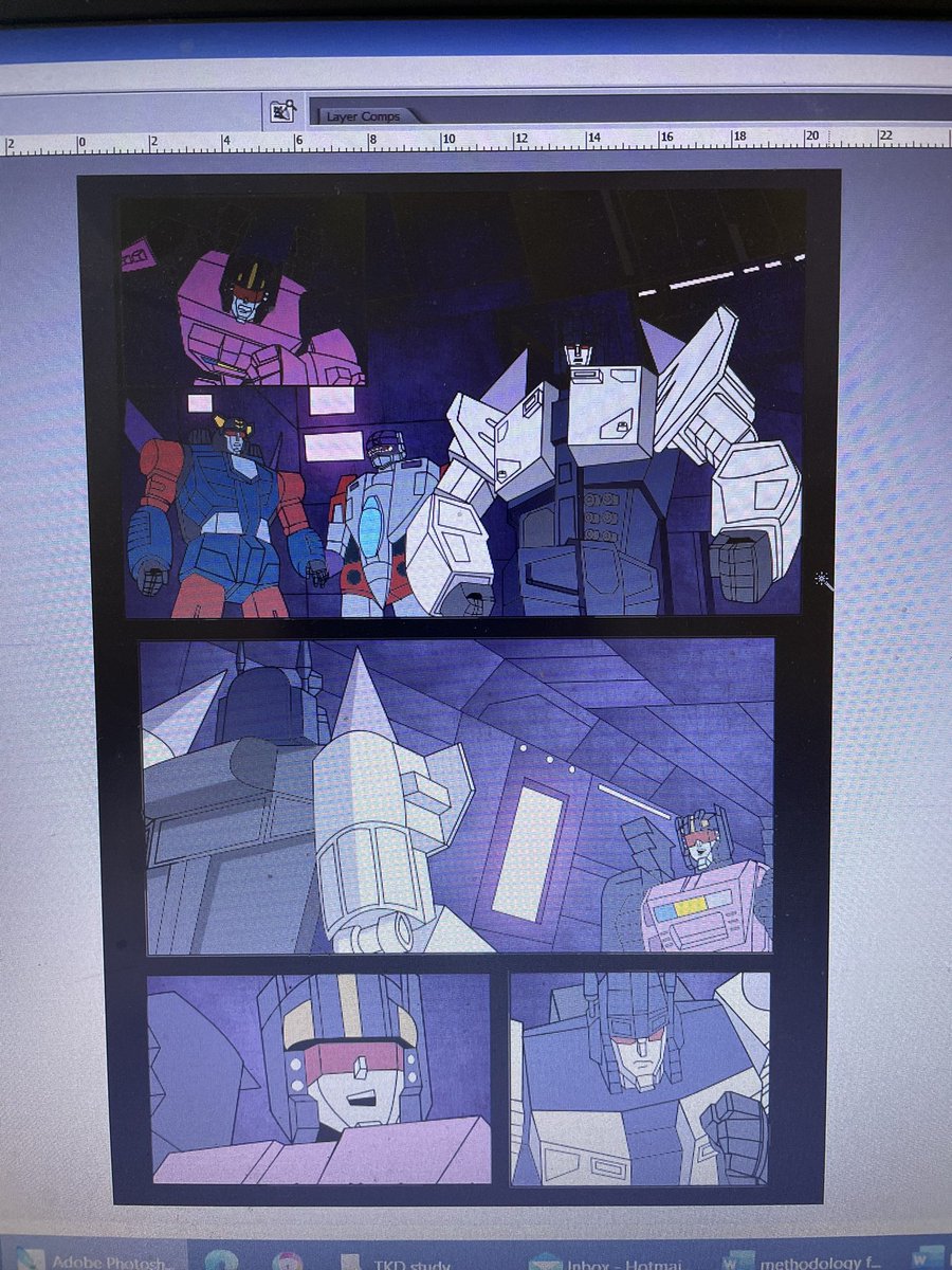 TfDesolation's tweet photo. Another work in progress for Issue 2:
Pencils, inks & colours: @TfDesolation
#transformersVictory #transformersMasterforce https://t.co/8q8bWDGs5l