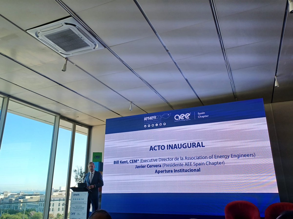 ITE (@itenergia) on Twitter photo 🔊Arranca iENER'23, el IV Congreso Internacional de Ingeniería Energética donde se reúnen numerosos profesionales de la #ingeniería energética, con la inauguración a cargo de Bill Kent y Javier Cervera
📍La Marina, Valencia <a href="/jaceral/">Javier Cervera</a> <a href="/ienerAEE/">II Congreso IENER'19</a> <a href="/itenergia/">ITE</a>
👉congresoiener.com 🔊Arranca iENER'23, el IV Congreso Internacional de Ingeniería Energética donde se reúnen numerosos profesionales de la #ingeniería energética, con la inauguración a cargo de Bill Kent y Javier Cervera
📍La Marina, Valencia <a href="/jaceral/">Javier Cervera</a> <a href="/ienerAEE/">II Congreso IENER'19</a> <a href="/itenergia/">ITE</a>
👉congresoiener.com