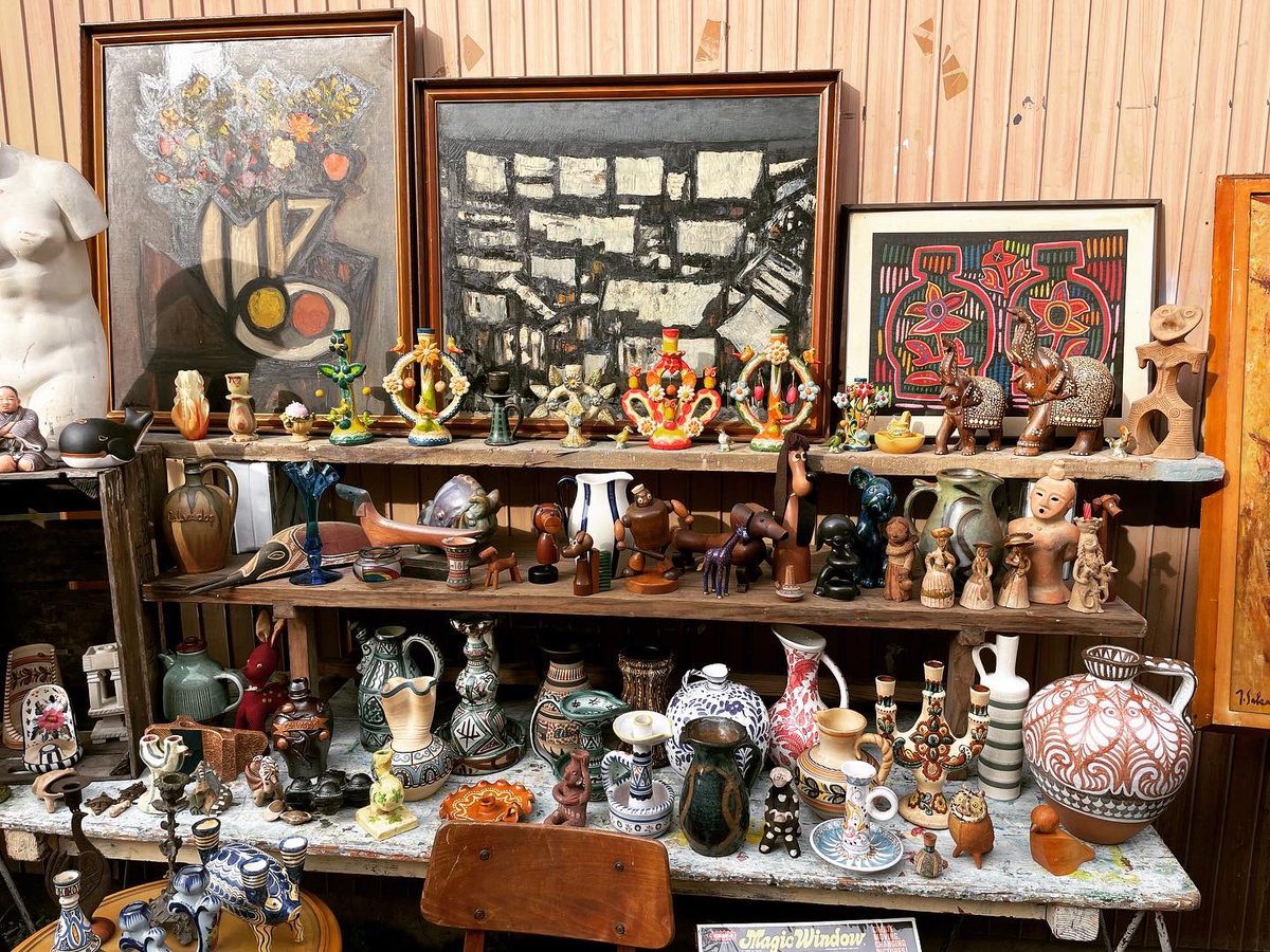 atptic's tweet photo. 新入荷です〜！

フォークロアアート、プリミティブアート雑貨を収集していたとある画家のコレクションが大放出！！！ https://t.co/2tGvlGkHBz