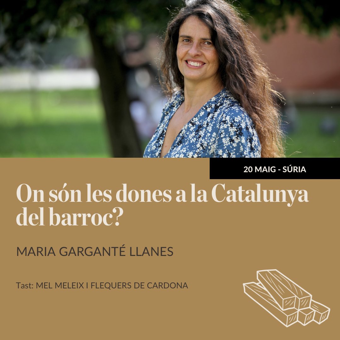 💜📚 #MariaGarganté, doctora en Història de l’Art i patrona de la Fundació Espurnes Barroques, ens oferirà un passeig per la Catalunya dels segles XVII i XVIII de la mà d’algunes dones oblidades. 

Quan i on? ⬇️⬇️