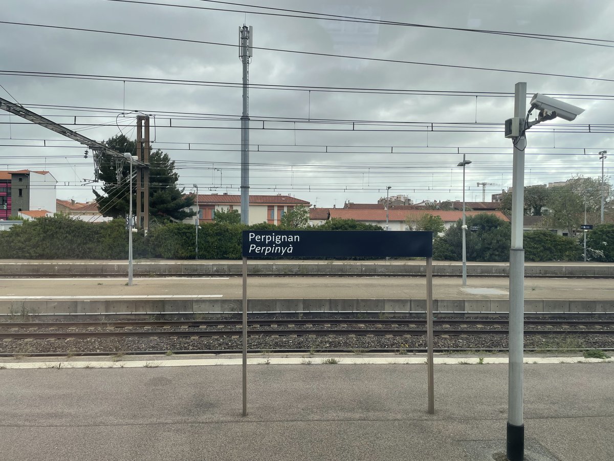 Duboule's tweet photo. 60 years ago, #Dali declared Perpignan station as the Centre of the Universe. 'Without it, we would all be living in Australia, surrounded by kangaroos' #Antigravitation #DisruptiveResearch https://t.co/xPxh0DQMTD