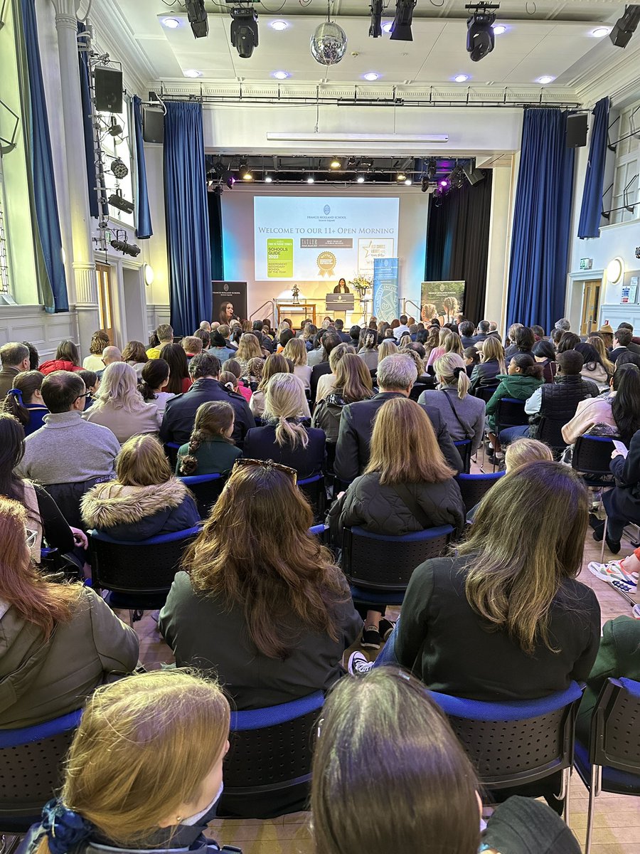 A very warm welcome to the families joining us today for our 11+ Open Morning to find out more about what an FHS education entails 💙 #FHSSpirit #WelcometoFHS