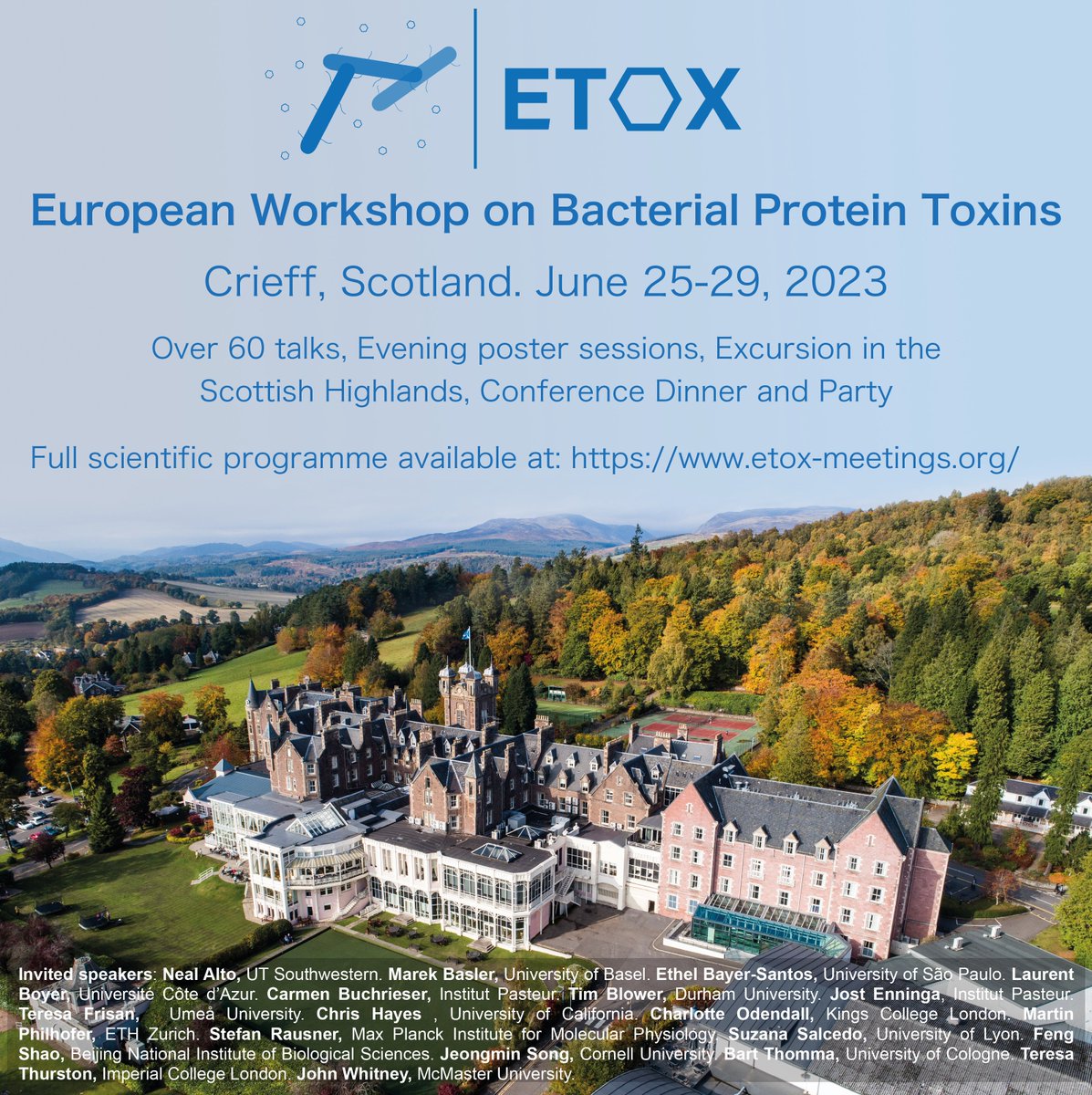 Molecular Microbiology are happy to announce that we will be sponsoring the upcoming #ETOX2023 conference! We cant wait to see all the amazing research that will be on display, watch this space! 🦠#bactria #toxins For more info on this exciting conference: etox-meetings.org
