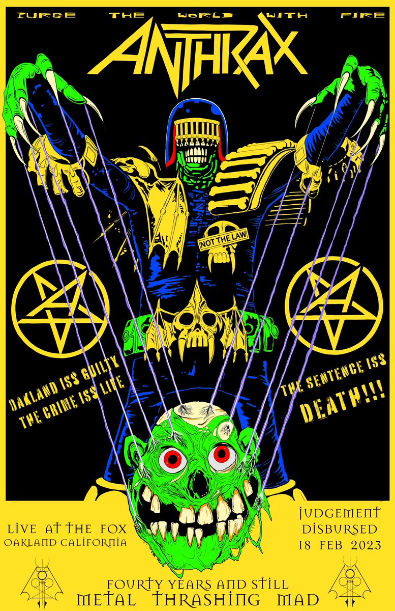 IronTrucker667's tweet photo. #AmongTheLiving @Anthrax #RunToTheLightCarolAnn ♠️💀🎸 #IronTrucker667 #AdamarDesign #ConcertPoster #Throwback #Anthrax https://t.co/px1gmTEv1c