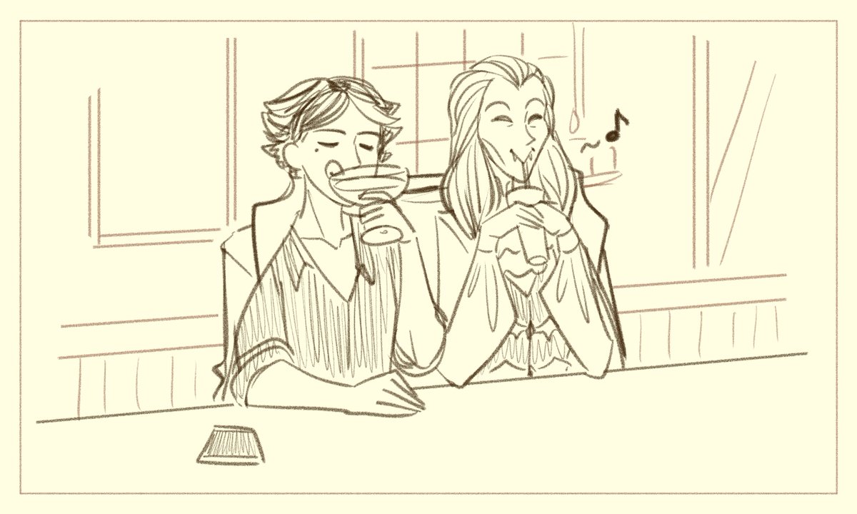 GentleTrollDevs's tweet photo. 🦇Two vampires walk into a bar — 

#CoffeeTalk 2 launches in a few hours! And to celebrate we invited Hyde to have a little drink in our tavern with Kyle. ��� (1/2) https://t.co/C2T6WQmVnf