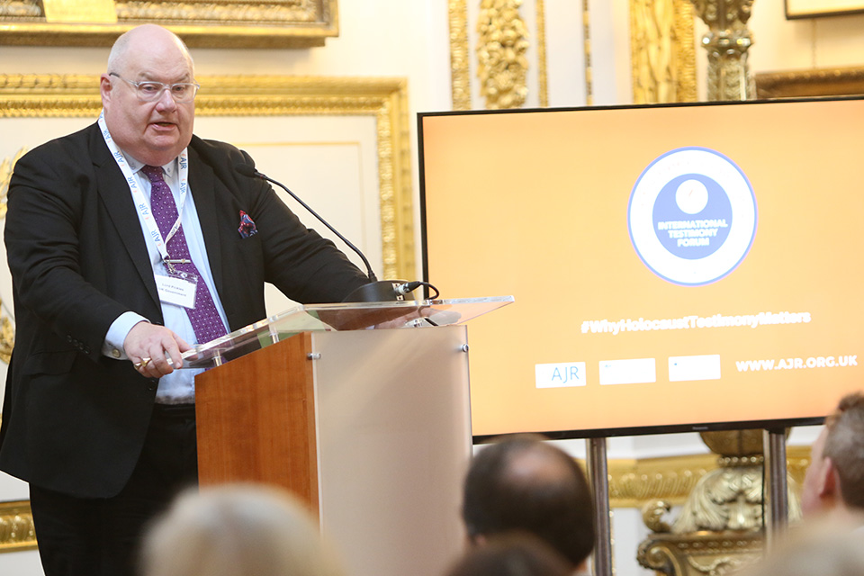 At our Holocaust Testimony conference co-hosted by @FCDOGovUK and @TheAJR_, Lord @ericpickles announced the creation of a working group to develop a new UK digital platform bringing together Holocaust testimonies in one place for all to access #WhyHolocaustTestimonyMatters