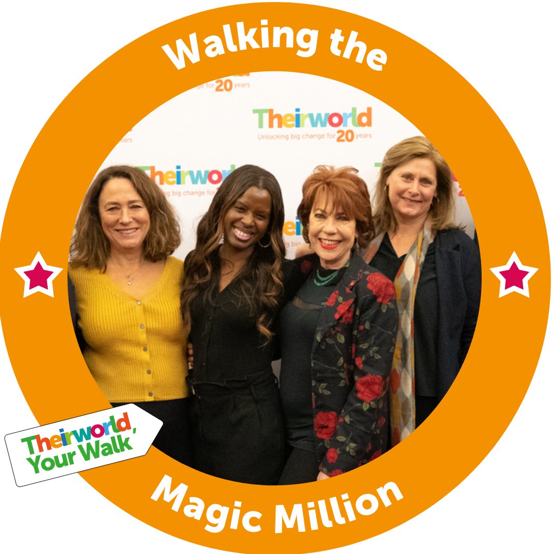 This June, I'm taking on Theirworld #YourWalk with my friends @SarahBrownUK, @KathyLette & @ArabellaWeir. Together, we’re completing the Magic Million - walking 1 million steps to raise funds for a brighter future for children. yourwalk.theirworld.org/fundraising/ou…