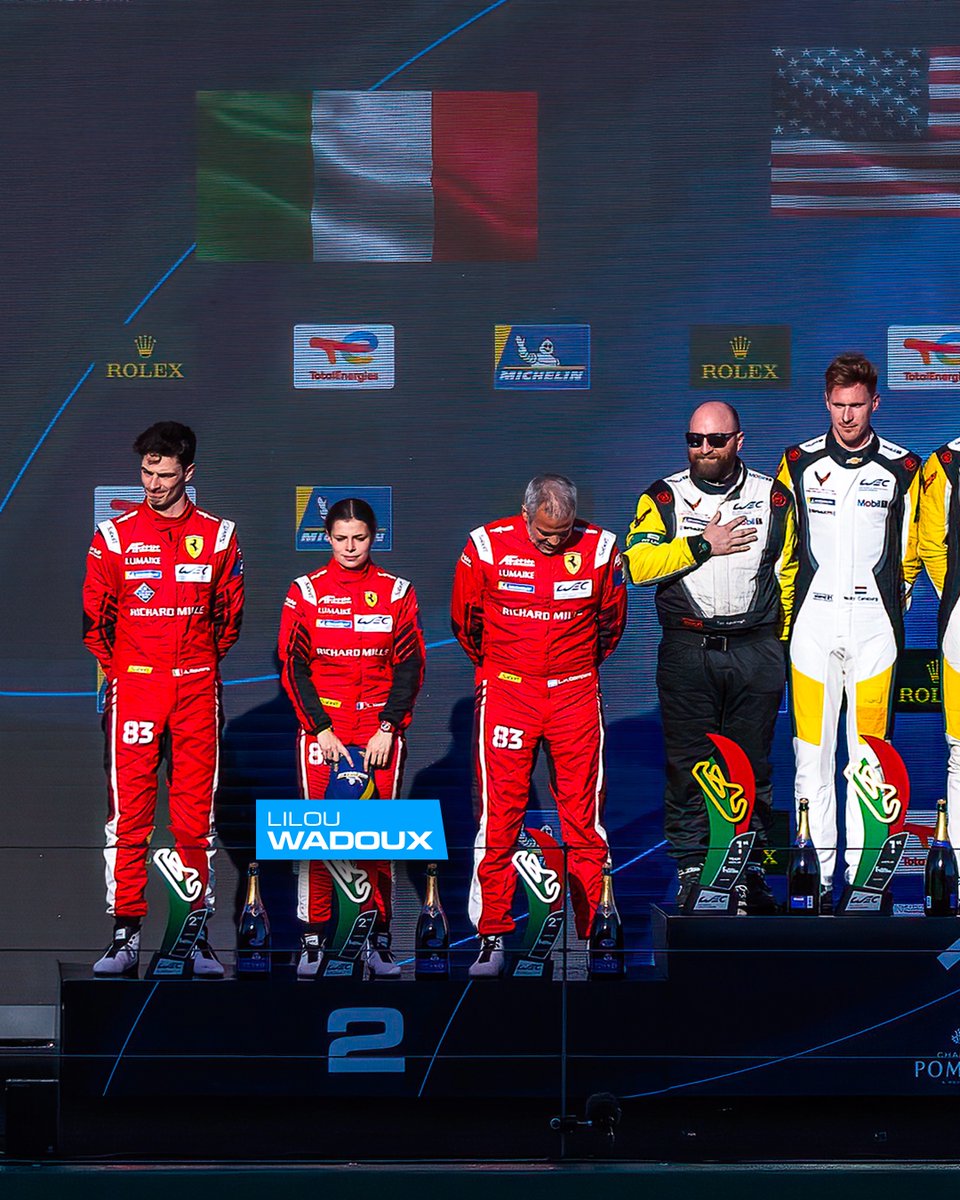 FIAWEC's tweet photo. One for the history books 🙌

For the first time ever, 4 out of 9 drivers on the LMGTE Am podium were women. This is the all-time record for any FIA World Championship! We love to see it 👏

#WEC #6HPortimao | @fiawim https://t.co/CNbA7Ft7BR