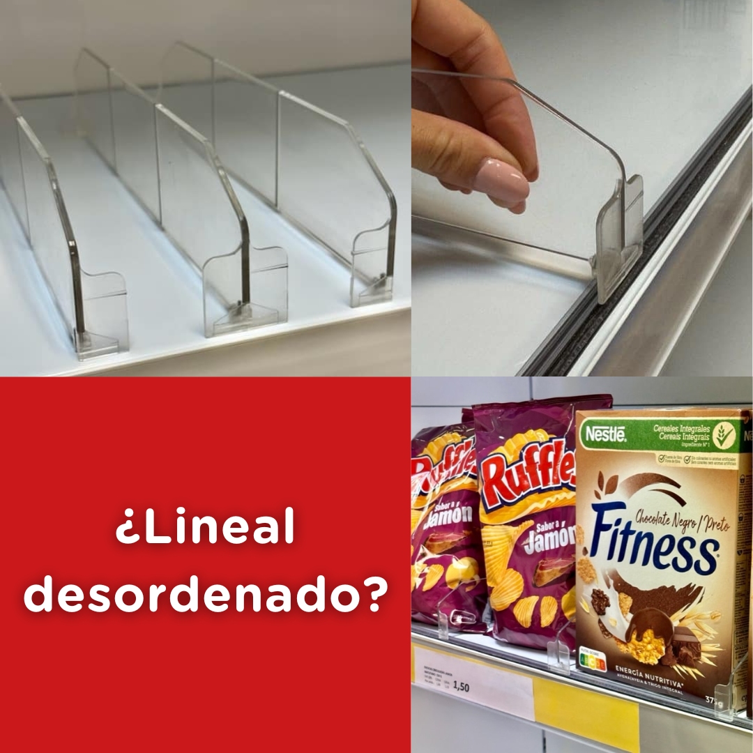 Mantén tu estantería siempre ordenada con nuestros separadores para baldas.
Ordena tus productos evitando que se caigan hacia el lado o se vean desorganizados y haz que tu cliente se lleve una buena experiencia de compra y le apetezca coger tus productos.

misueretail.com/producto/separ…