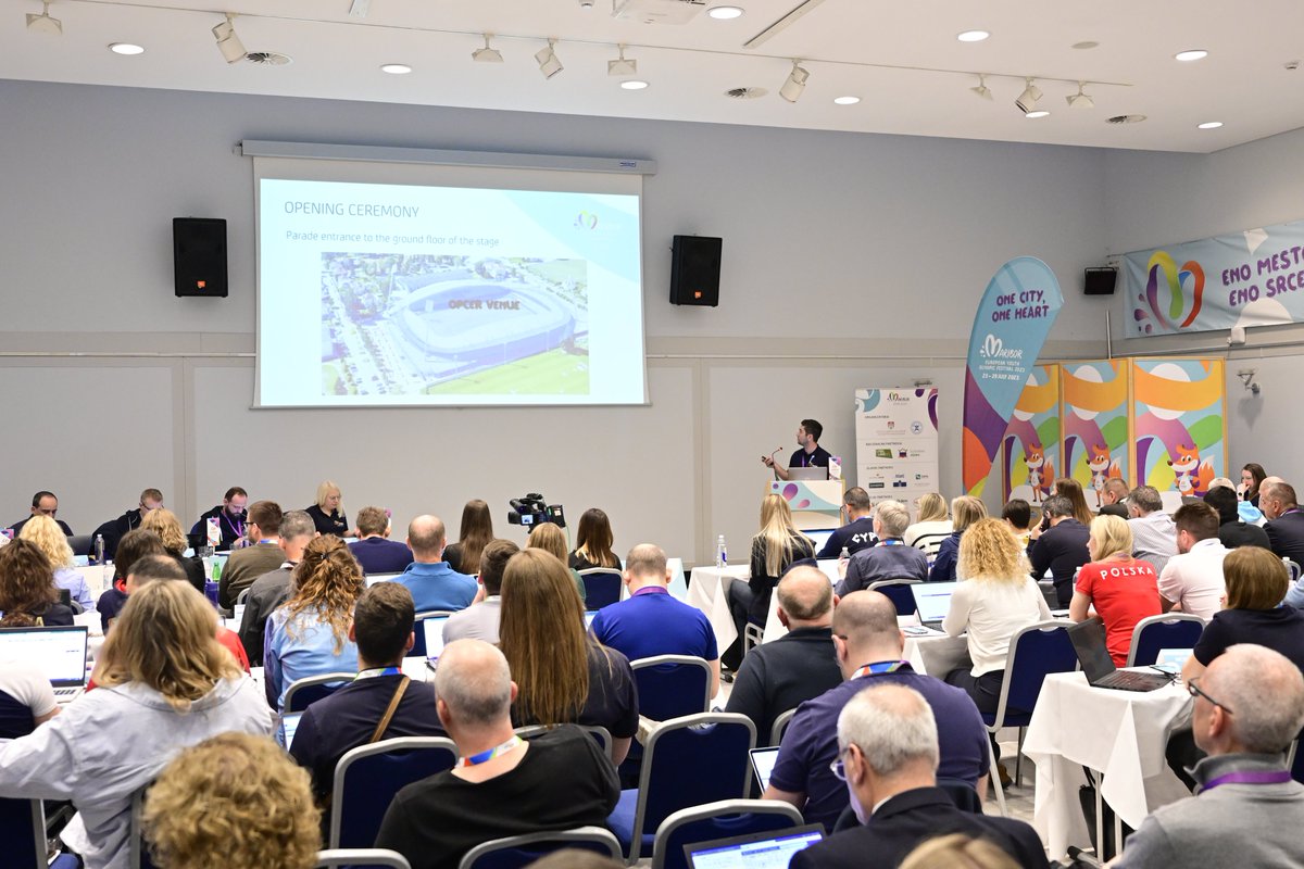 Eyof2023's tweet photo. Thrilled to share that the first day of the Chefs de Mission seminar for EYOF 2023 was a resounding success! Our esteemed heads of delegations gained valuable insights into the preparation process.

#EYOF2023 #eventseminar #chefsdemission #europeanolympiccommittee https://t.co/V0gU5slX3Y