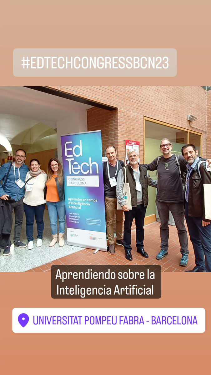 epxavier's tweet photo. Presentes en #EdTechCongressBcn23 con los centros de FP de la @FJaverianas ¿Cómo hacer uso de la IA para el aprendizaje? https://t.co/SuxPe2iDN2