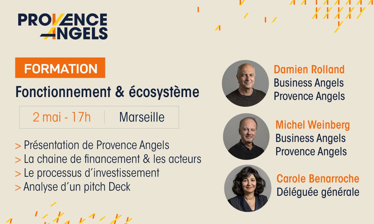 Provence Angels fait son retour sur les bancs d’école ! Vous êtes un investisseur situé dans la région d’Aix-Marseille ? 🎓

👉 Événement réservé aux membres de Provence Angels… mais nous pouvons ouvrir quelques places !

Contactez-nous ! 
📩  : provenceangels.com/contact/