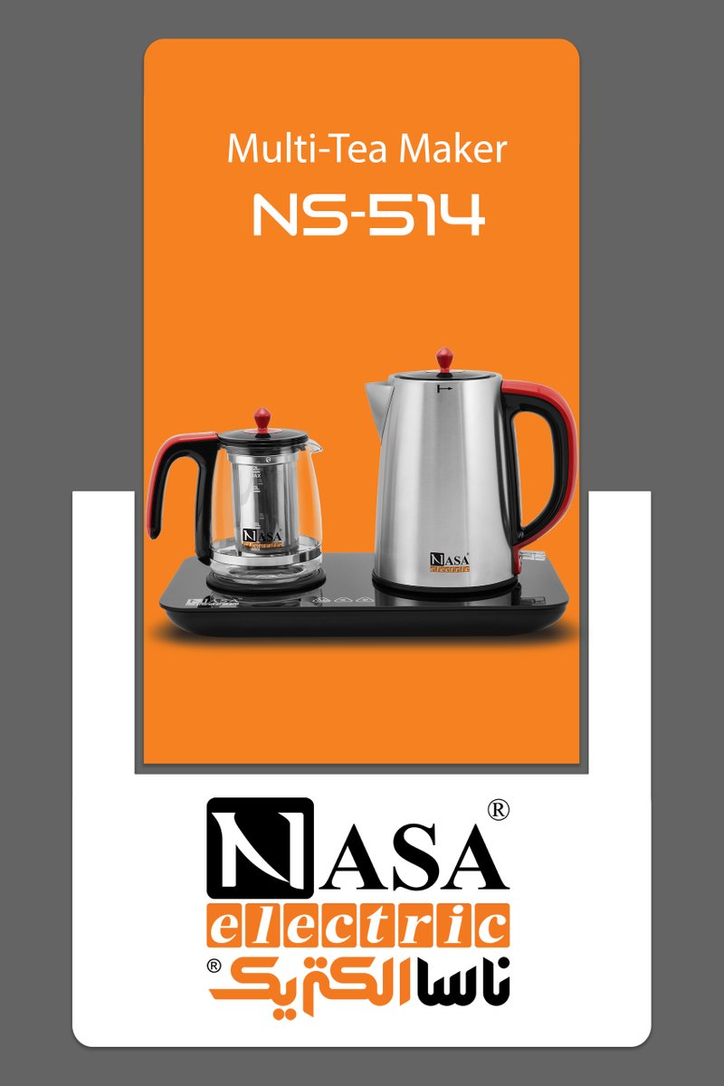 چای ساز ناسا الکتریک NS-514
دارای توان مصرفی 2000 وات
پایه ترکیبی از جنس شیشه و پلاستیک
قابلیت تنظیم دما با عملکرد لمسی
قوری از جنس شیشه‌ی پیرکس با ظرفیت 1.2 لیتر
بدنه کتری از جنس استیل ضد زنگ با ظرفیت 1.7 لیتر

کسب اطلاعات بیشتر 
nasa-electric.com/tea-maker/tea-…