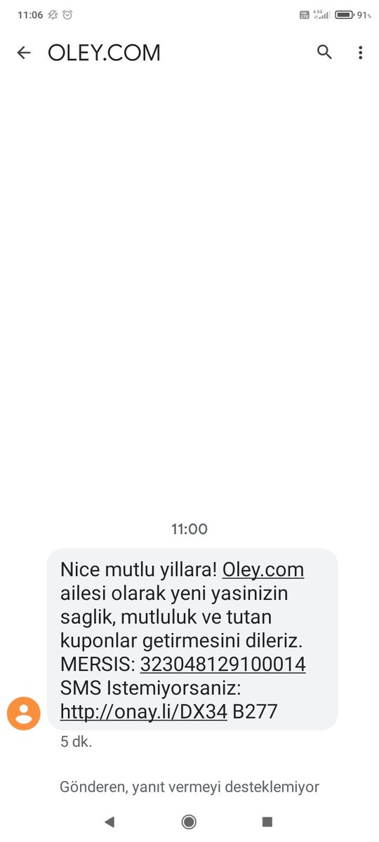 Sabah böyle bir mesaj aldım acaba nedir neyin nesidir?