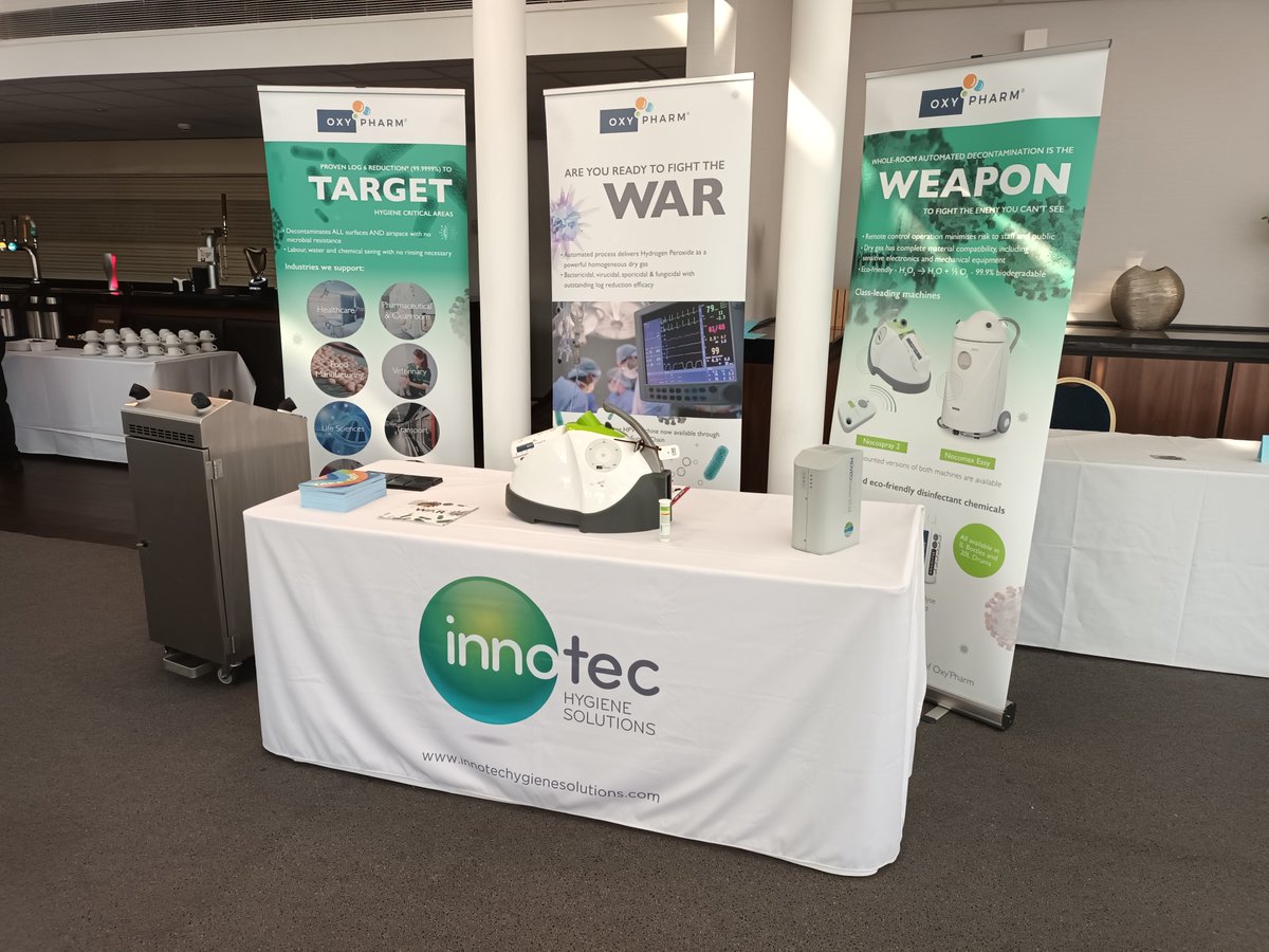We're exhibiting at @IpsNorth's Branch Conference 2023 today at Mercure #StHelens. Please stop by our stand to see the #Nocospray2 & find out more about this innovative whole room #disinfection technology. #disinfect #infectionprevention #IPC #IPSEvents #healthcare @IPS_Infection