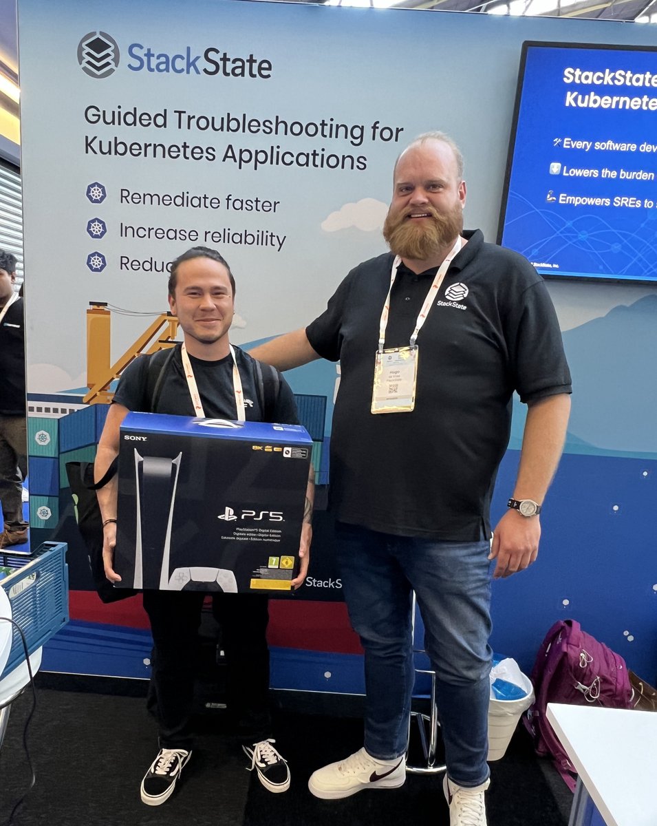 We challenge you to show your #Kubernetes knowledge. Go to booth S88 in the Solutions Showcase &amp; take our Playground Challenge. If you prevail, you could win a #PlayStation 5. And please congratulate yesterday's winner: Alejandro! <a href="/CloudNativeFdn/">CNCF</a> #KubeCon Amsterdam
