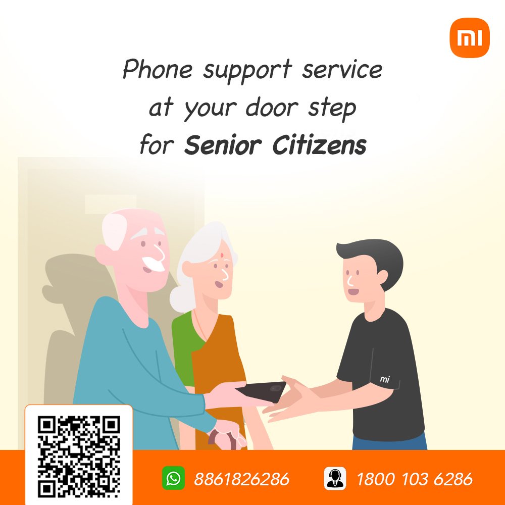 hawkeye's tweet photo. Our elders have done so much for us

We at @XiaomiIndia are saying thanks to them with a unique service that supports them in setting up their new #Xiaomi phone, transfer data, setup social media accounts etc, all from the comfort of their home 

#XiaomiCares #NoMiWithouYou 🙏 https://t.co/cCJKlgeS1r