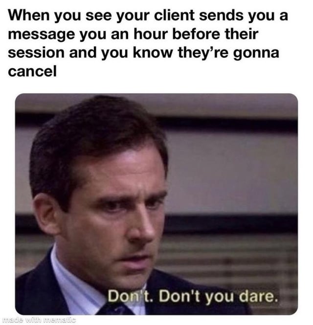 RemotePts's tweet image. When you just know that last-minute cancellation text is coming... 😒🚫 #personaltrainer #personaltrainerlife #personaltraineronline