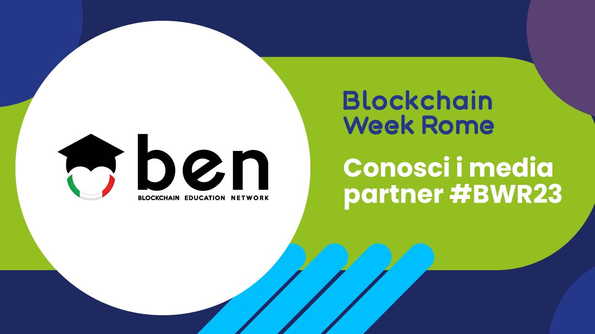 📚 <a href="/BlockchainEduIT/">BEN Italy</a> ha come scopo la diffusione della conoscenza su Bitcoin e sulla Blockchain.

✅ Blockchain Education Network – BEN è Media partner della Blockchain Week Rome 2023

Scopri di più sulla #BWR23 👉bit.ly/41pHPYi

#blockchain #bitcoin #blockchainweekrome