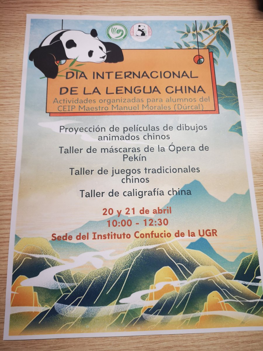 hanyuteca's tweet photo. Día Internacional de la #Lengua #China #ICUGR @CanalUGR #Granada #UGR #InstitutoConfucio https://t.co/xtb4CSlhL1