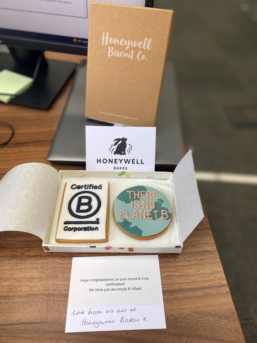 We are so proud to be part of the <a href="/BCorpUK/">B Corp UK</a> community.

Thank you #Honeywellbakes for welcoming us with delicious treats! 💚 🌍

#BCorp #energyefficiency