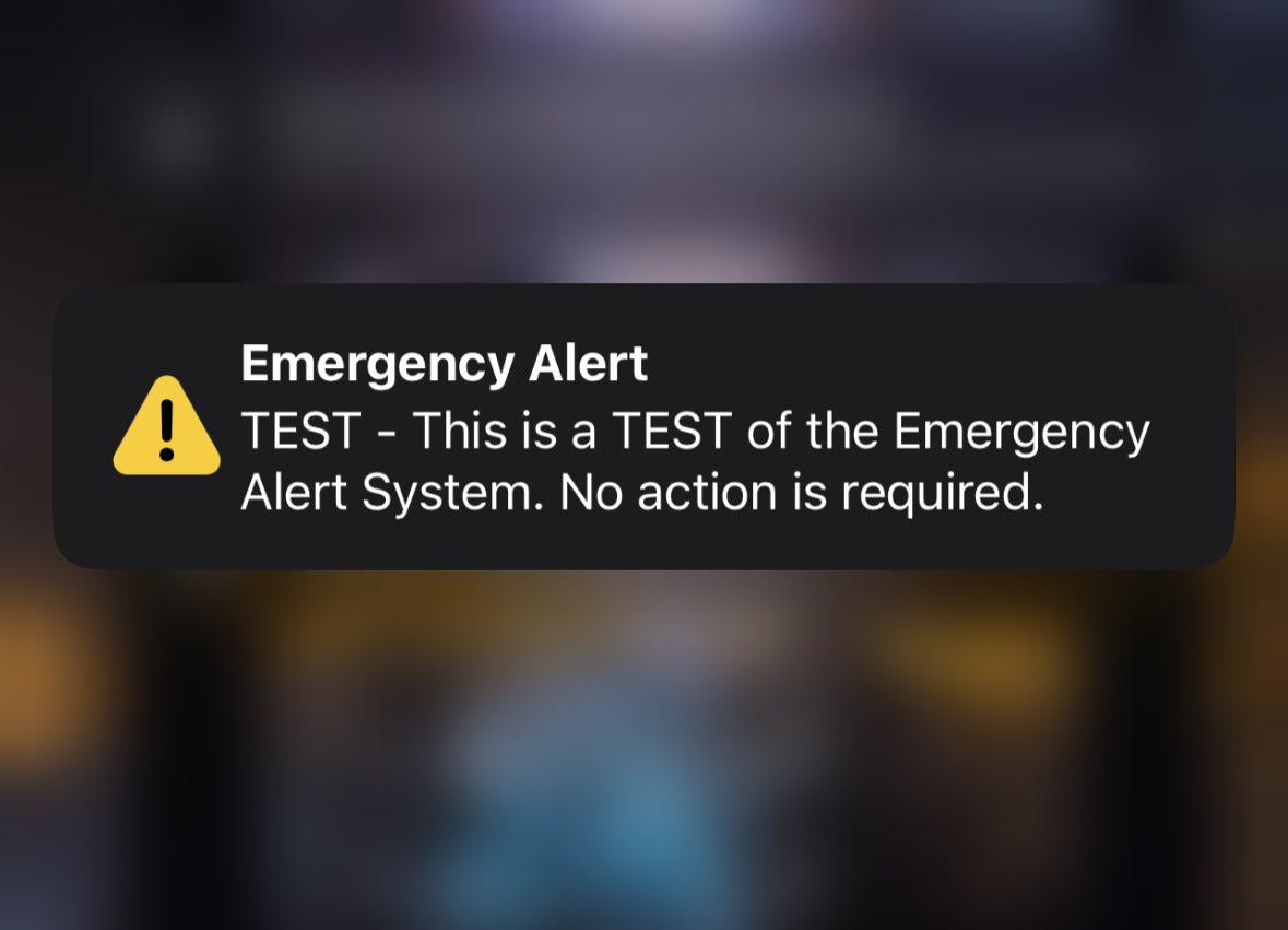 OfficialJoelF's tweet photo. Emergency alert works 😴 https://t.co/vEmqz33o4Q