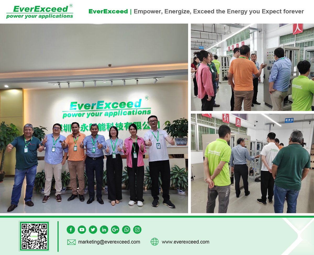 We are very glad that our VIP customers visited EverExceed to discuss business together. We are willing to make further cooperation and expand the more extensive market. And We welcome customers and friends to visit us to explore business together.
#everexceed #industrialcharger