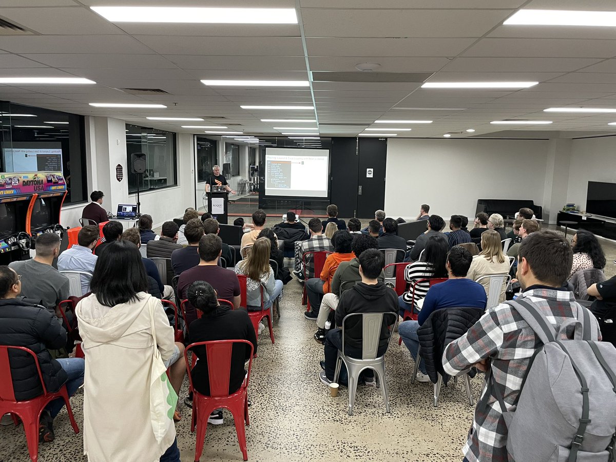 markdalgleish's tweet photo. Excited to be at the React Melbourne meetup tonight! https://t.co/gucoawE1UY