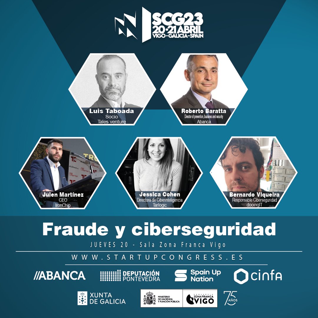 laconnetwork's tweet photo. A lo largo de esta mañana podréis asistir a multitud de #MesasRedondas en la sala #ZonaFrancaVigo. ¡Descubre a los protagonistas! ⬇️

#StartupCongressGalicia #laconnetwork #startupgalicia #venturegalicia #emprendimientoengalicia #startupcongress https://t.co/9Tn4IuS6WQ
