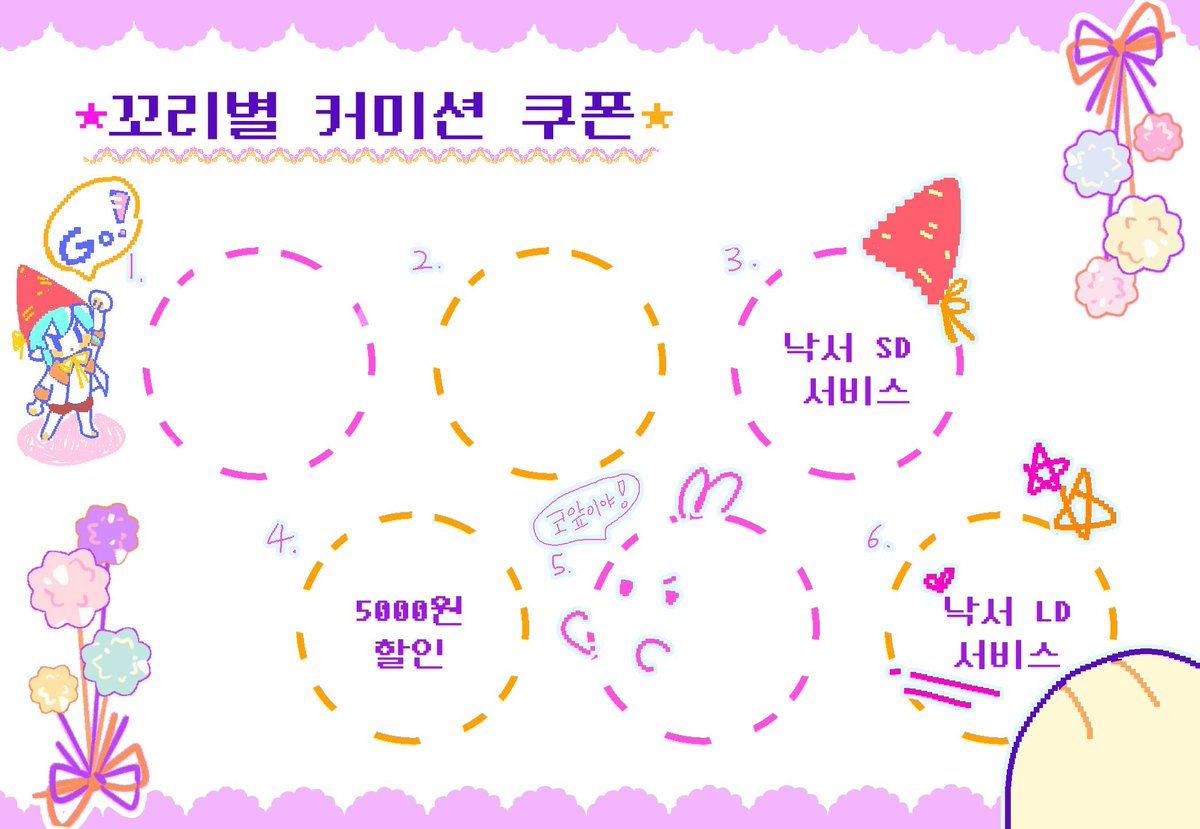 rhltnrmfla's tweet photo. 🎀#커미션

🌻고정틀 이외의 SD, LD 커미션 글입니다.
SD/LD 간단퀄 타입과 커미션 쿠폰이 생겼습니다!!

🌼자세한 내용과 샘플은 링크 참고부탁드립니다.
https://t.co/s6HWvXHSp1

🌷방송용 그림은 따로 문의주세요 https://t.co/K6yQKKW3sS