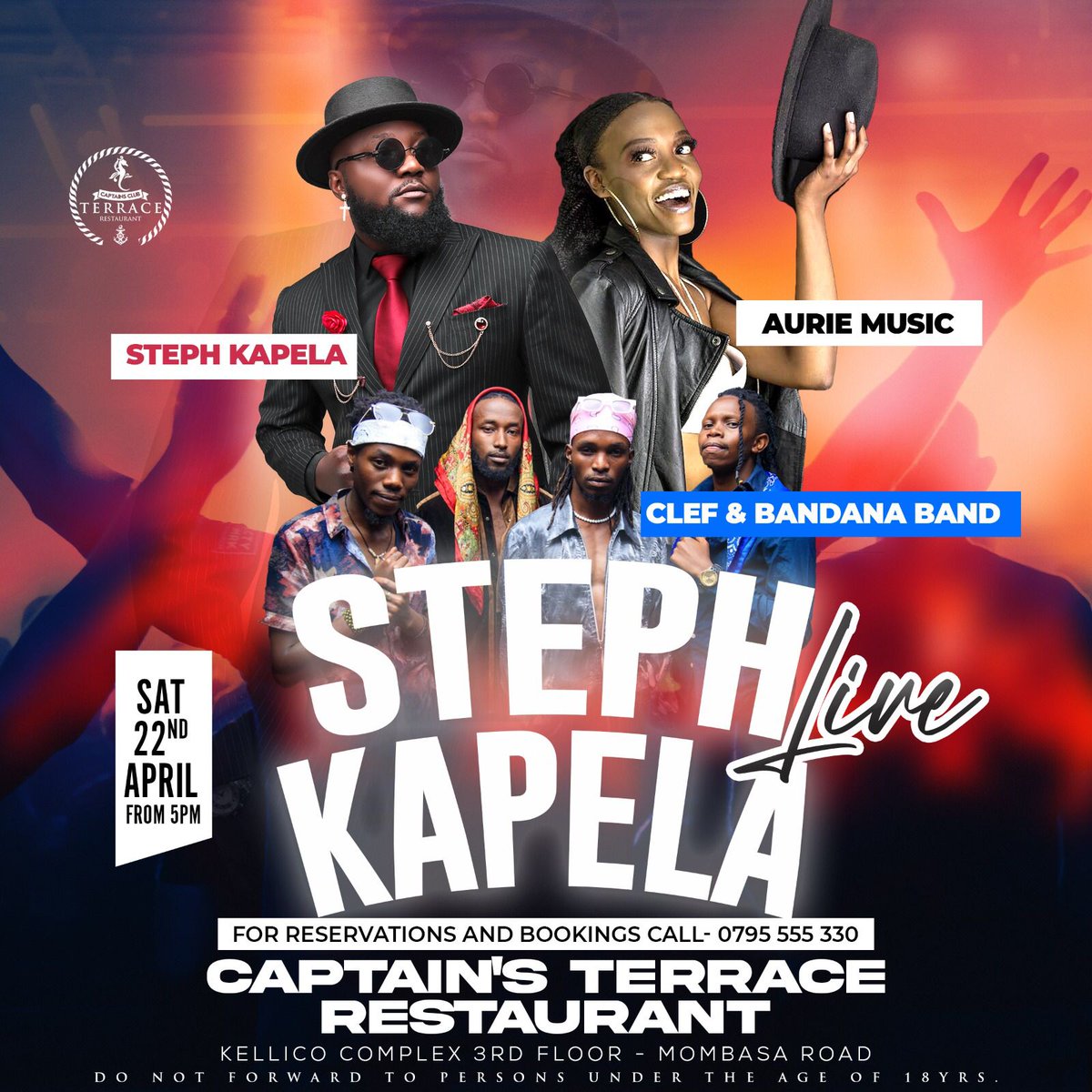 AurieMusiq's tweet photo. Sa'ahday we go up! It'll be a mellow connection at:
π Captain's Terrace (with a stunning view of the National Park π)
β from 5 p.m.
#Aurientation https://t.co/B2o1LtRxR5