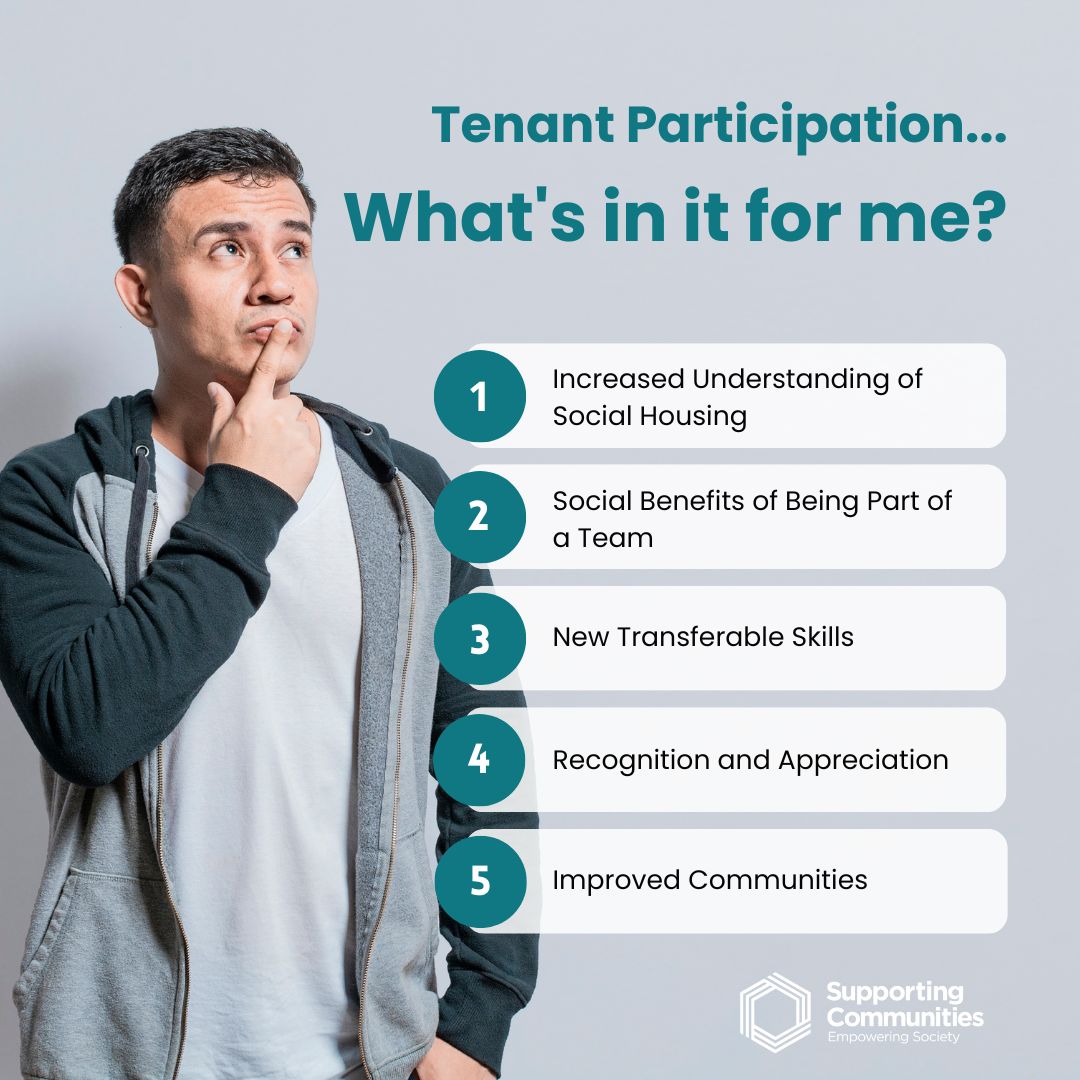 Tenant engagement, participation, involvement...whatever you call it, tenants should have a way they can influence their housing providers and the services they receive. We know it benefits landlords, but what’s in it for tenants?

Find out👉supportingcommunities.org/blog/2023/1/18…

#NextLevelTP