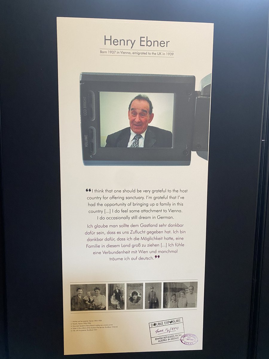 On what would have been my wonderful and very missed Grandpa Henry’s 86th birthday, it is moving to see a snippet of his @AJRefugeeVoices interview from 2007 on display at the @TheAJR_ conference #WhyHolocaustTestimonyMatters