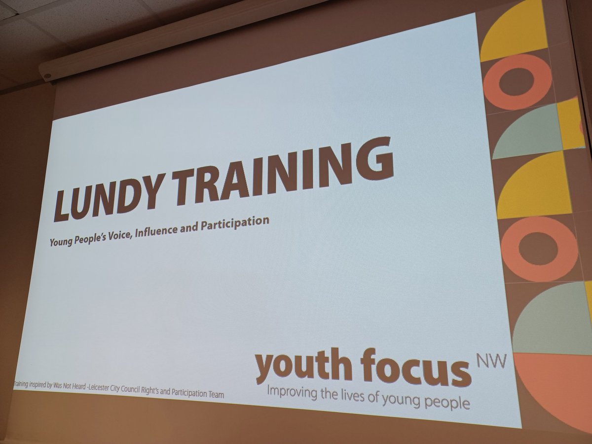 🤝 Really looking forward to supporting @YouthFocusNW @LouiseWardale65 today with their #LundyModel training with Lancashire and South Cumbria ICB.

Excited to talk our experiences of embeding Lundy in the local authority and learn about participation within the world of health!