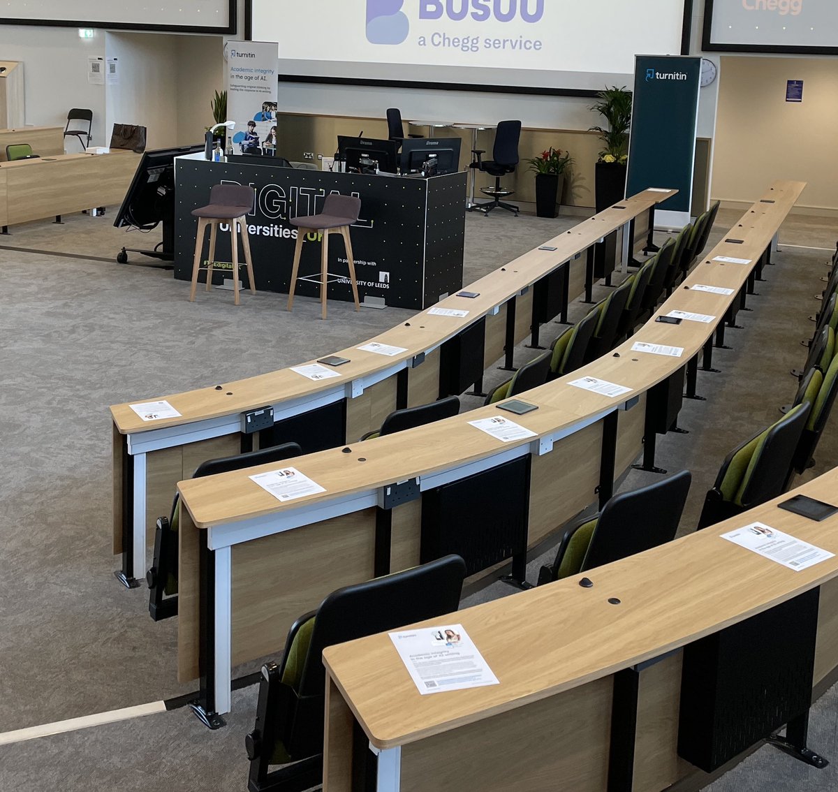 1GlennThomas's tweet photo. Final day at #THEdigitalUK. Including an early morning talk discussing the current landscape of AI in assessment, and lots of conversations around academic integrity, enhancing, assessment, grading and feedback. #Gradescope #ExamSoft #Proctorexam #AI #AcademicIntegrity #UKHE https://t.co/qOSVDe4lof