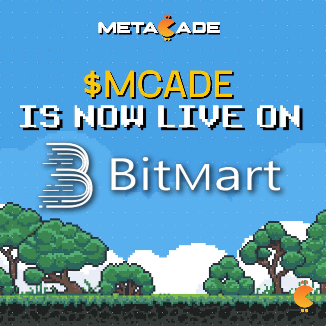 Metacade_'s tweet photo. $MCADE IS NOW LIVE ON @BitMartExchange🔥

Another HUGE milestone for the Metacade community🚀🔥

What price can you see $MCADE reaching in the future?👀

Join our community⬇️
🔗https://t.co/gTANLePPDx https://t.co/lTb39NgKgv