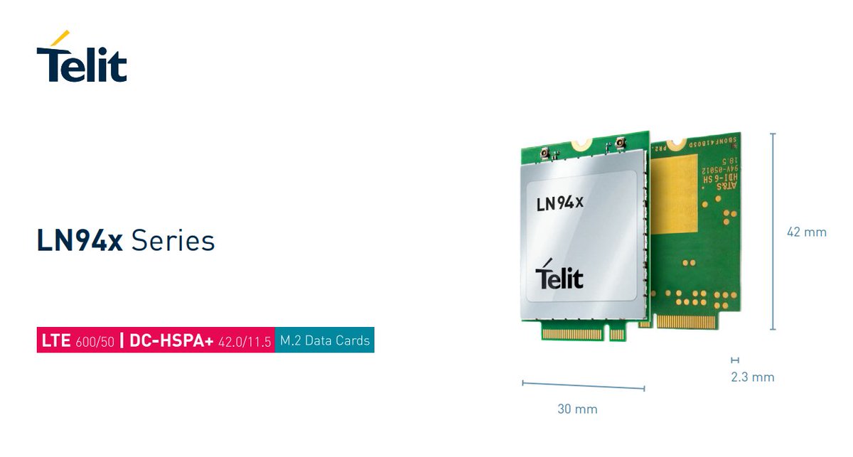 Muz_Technology's tweet image. LN940A9,   25K in stock,  LTE Category 6 for Europe
#telit #iotmodule #lte #LTECat6