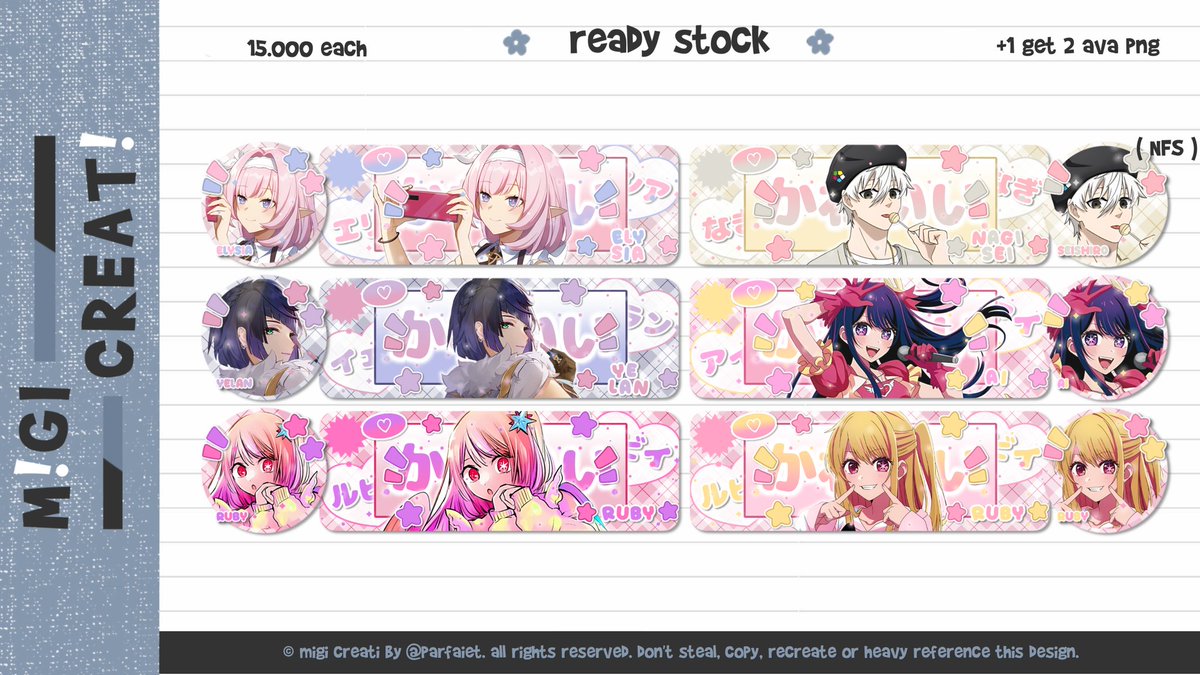 parfaiet's tweet photo. boleh bantu tolong RT iniii? terima kasiiih banyaak! 💗___♡

haloo migi bawa layout ready stock super gemesin lagii, ada genshin honkai bandori sama anime, pricenya udah ada di pic, bisa dijemput jam 20.00 wib atau booking sekarang fee +2k / layout! 💗

#zonauang #zonaba https://t.co/5ad7EOAxkF