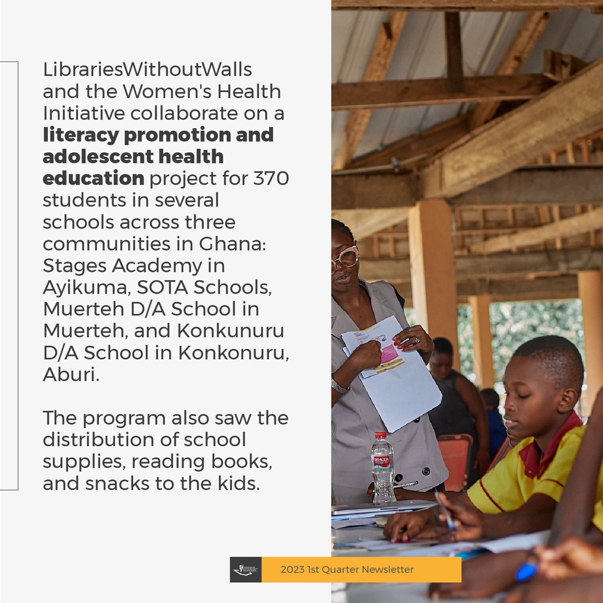 lwwgh's tweet photo. Our mission is simple: to make education accessible to everyone, everywhere. Thanks to our incredible team and supporters, we're making strides towards that goal every day. Check out our first quarter highlights and join us in making a difference! #LibrariesWithoutWalls #educate https://t.co/Ff2ZzULB3e